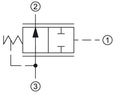 Pressure Compensators, Restrictive Type Example Schematic